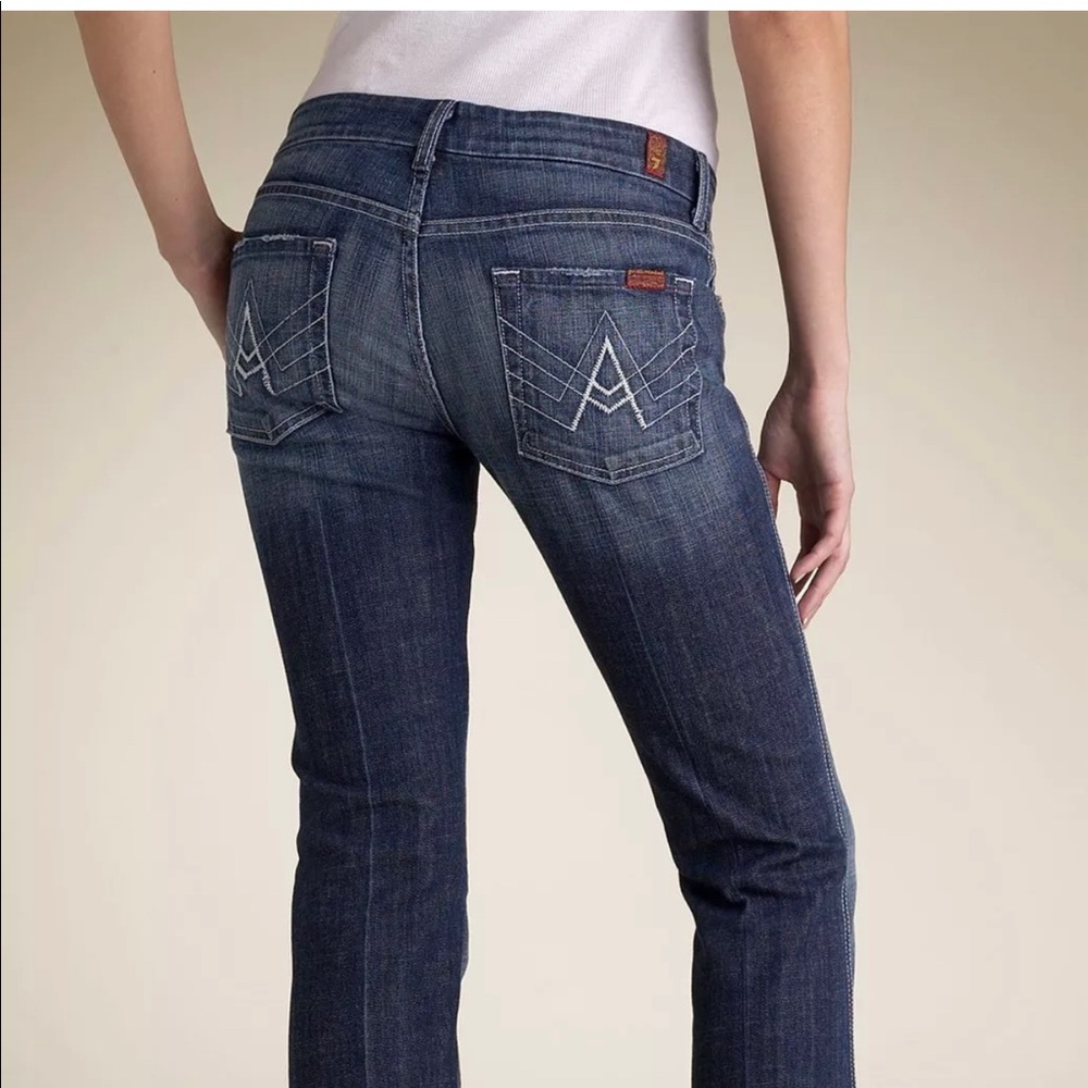 7 For All Mankind low rise A pocket flares